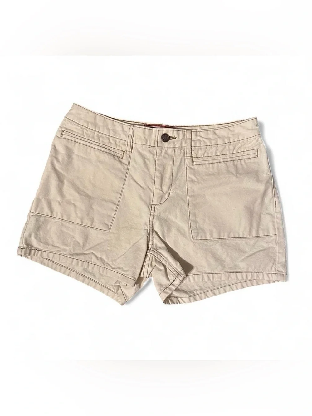 Women’s Y2K 2002 Old Navy Cream Denim Shorts Size 6
